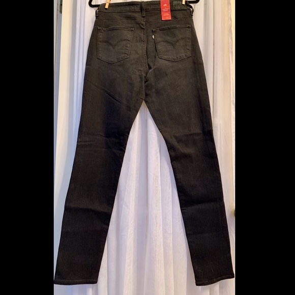 Levi’s 721 High Rise Skinny Black Jeans w/ stripes - Picture 8 of 9